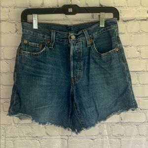 Levi's Blue Jean Shorts Classic‎ Cut Off 100% cotton Shorts Womans size 25 or S
